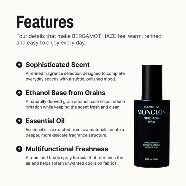 Bergamot Haze Fabric + Room Spray & Diffuser