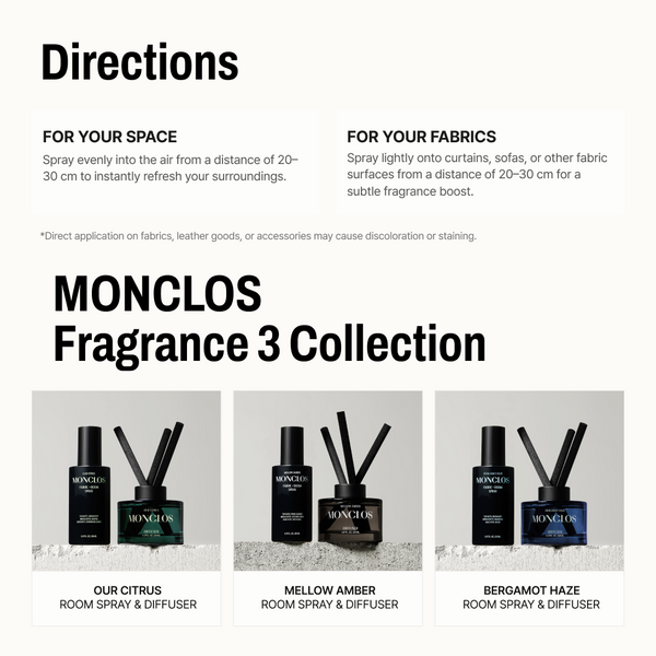 Bergamot Haze Fabric + Room Spray & Diffuser